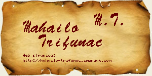 Mahailo Trifunac vizit kartica